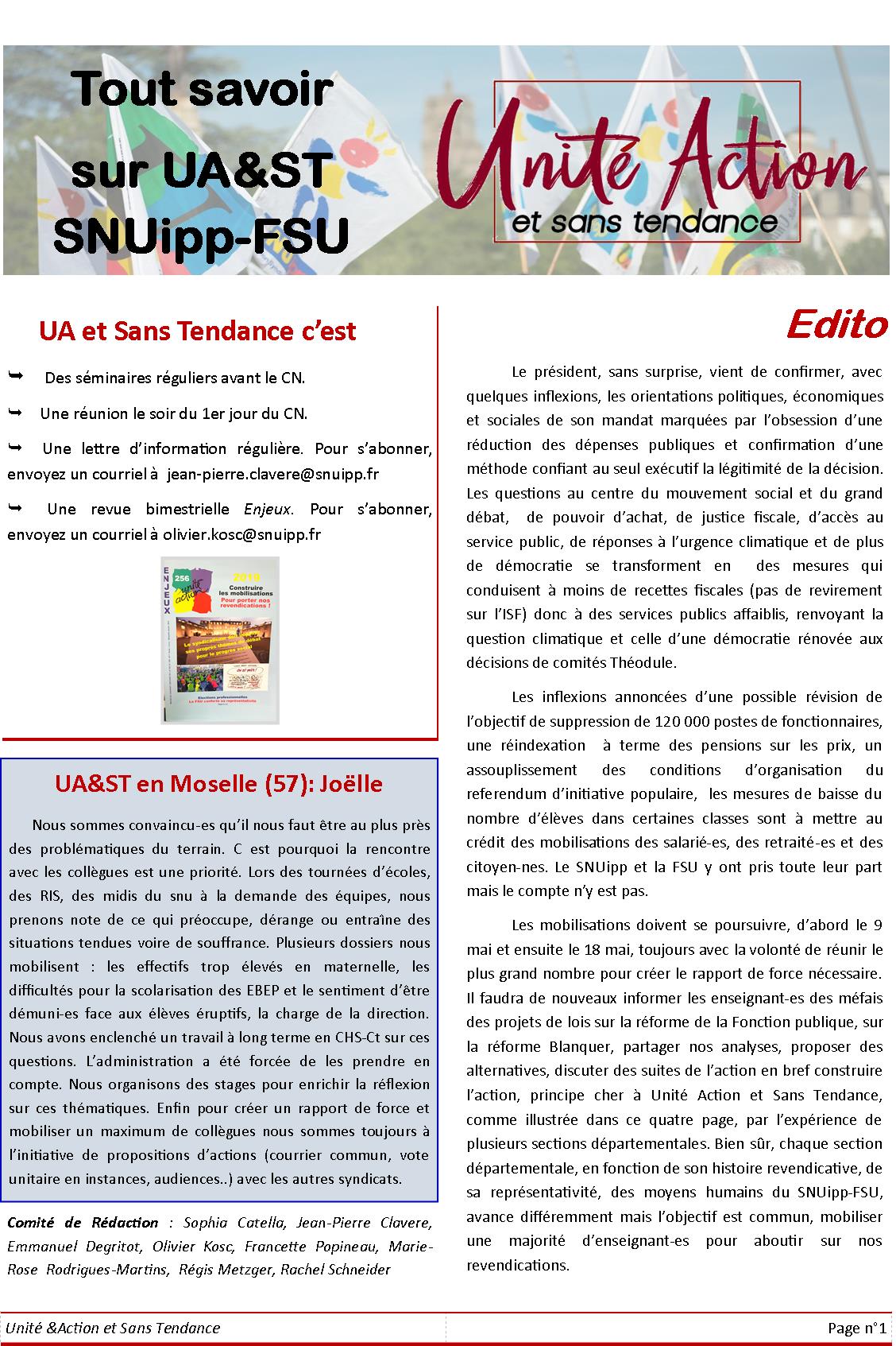 4 pages UA&ST mai 2019