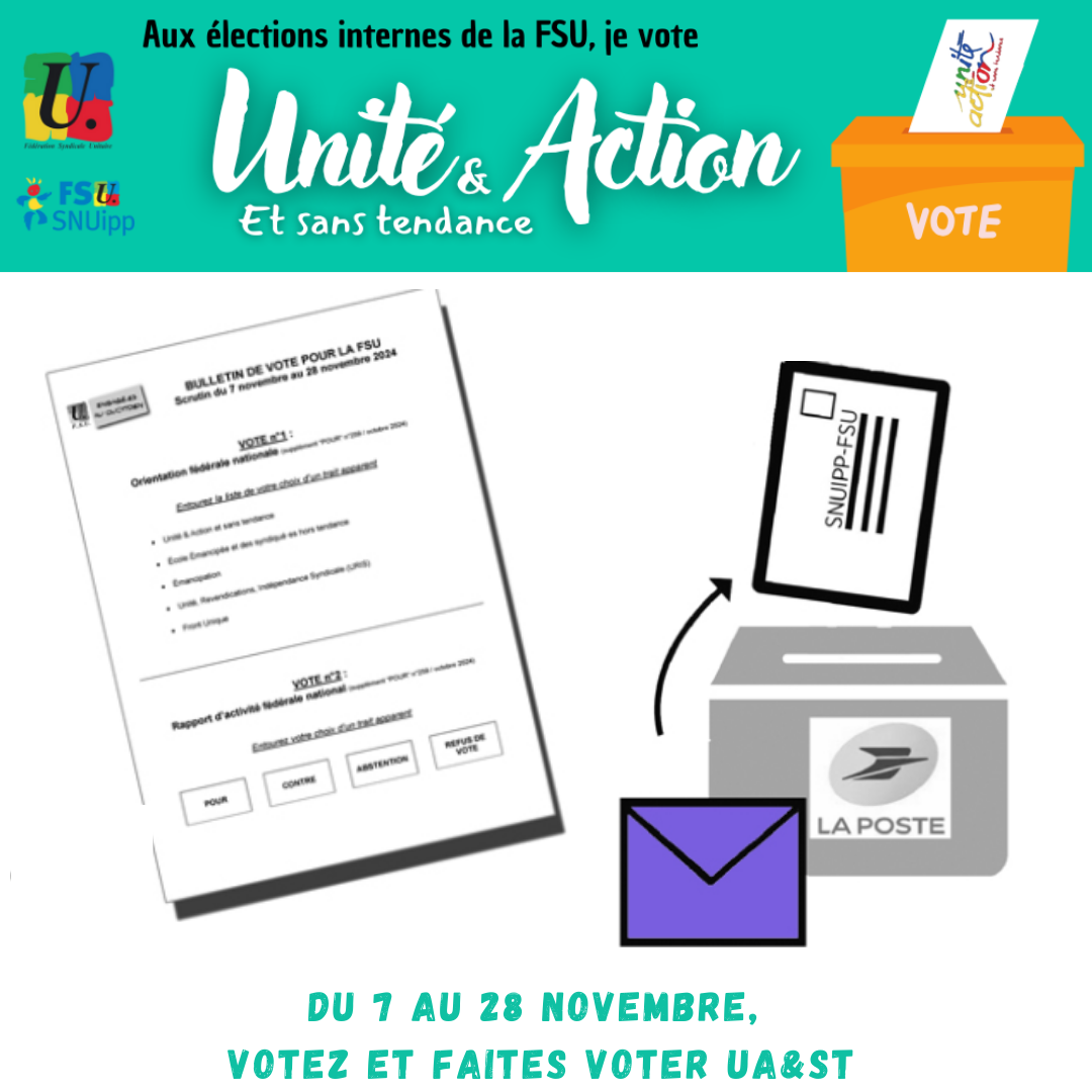 Votez et faites voter UA&ST