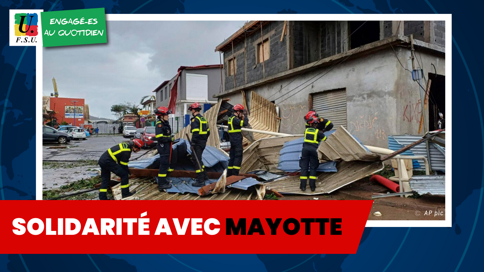 Solidarité avec les habitants de Mayotte