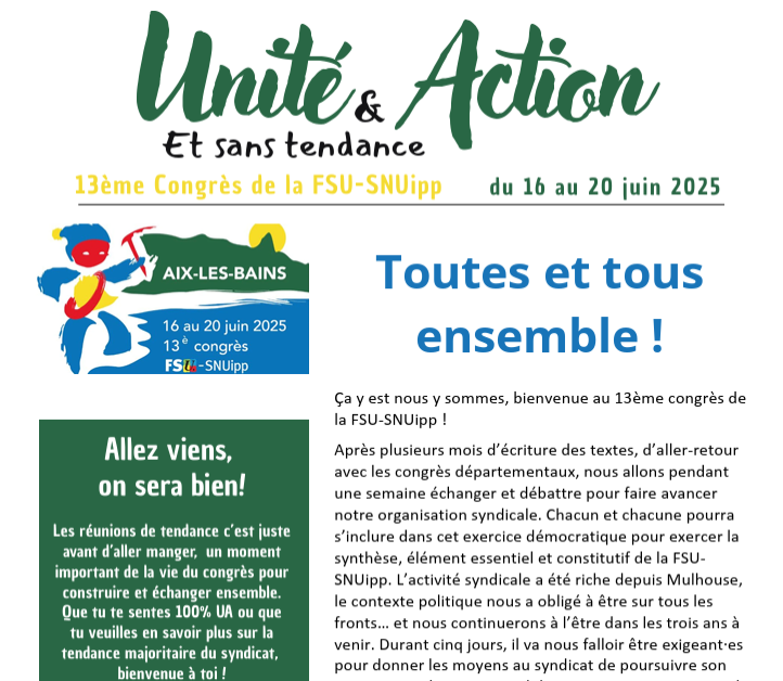 Bulletin du congrès d’Aix les bains