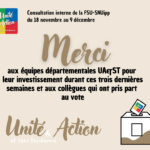 merci aux equipe départementales pour leur investissement