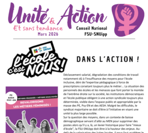 une du bulletin de mars 26